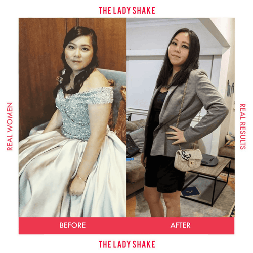 Vanezya lost 14kg