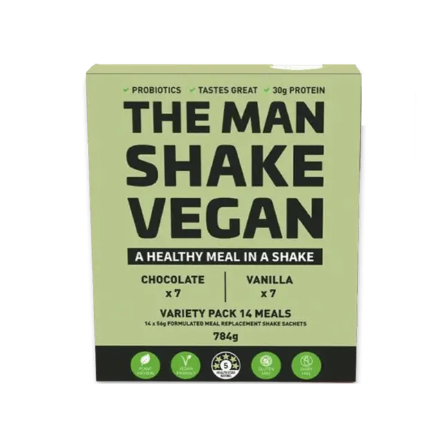 The Man Shake Vegan Variety 14 Pack