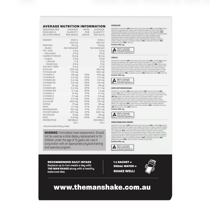 The Man Shake Favourites Variety 8 Pack